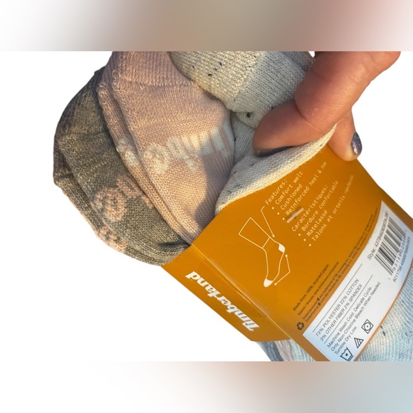 Timberland Cushioned Quarter 5 Pair Socks - Picture 7 of 8